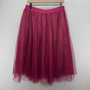 Pinkblush Pink Tulle Midi Skirt